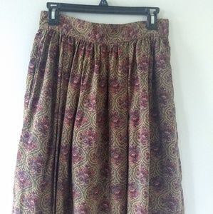 Vintage midi Paisley skirt